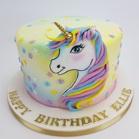 2D Unicorn Cake