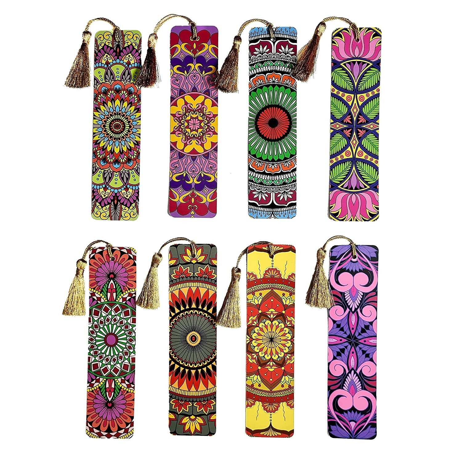 Handmade Mandala Bookmarks  with Tassel
