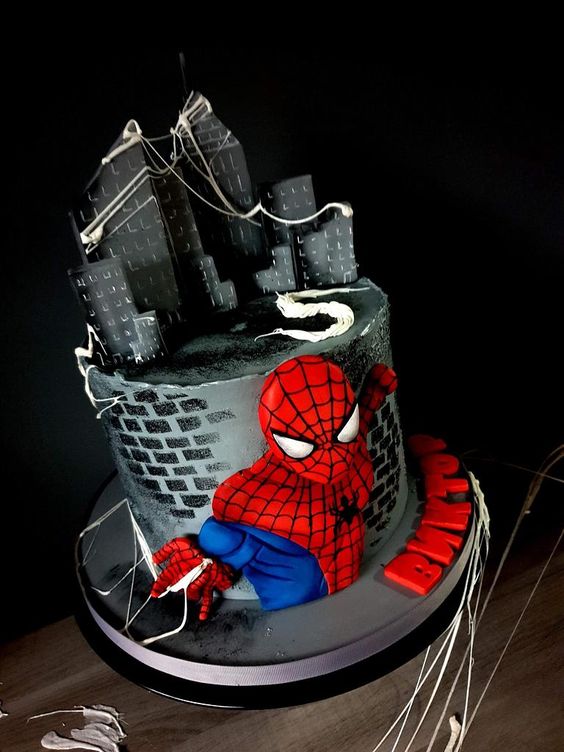 Another variation of a Spider man cake