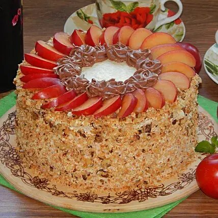 Fruit Walnut Designer Cake